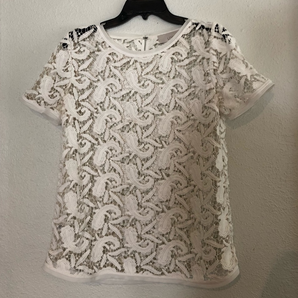 LOFT lace tee